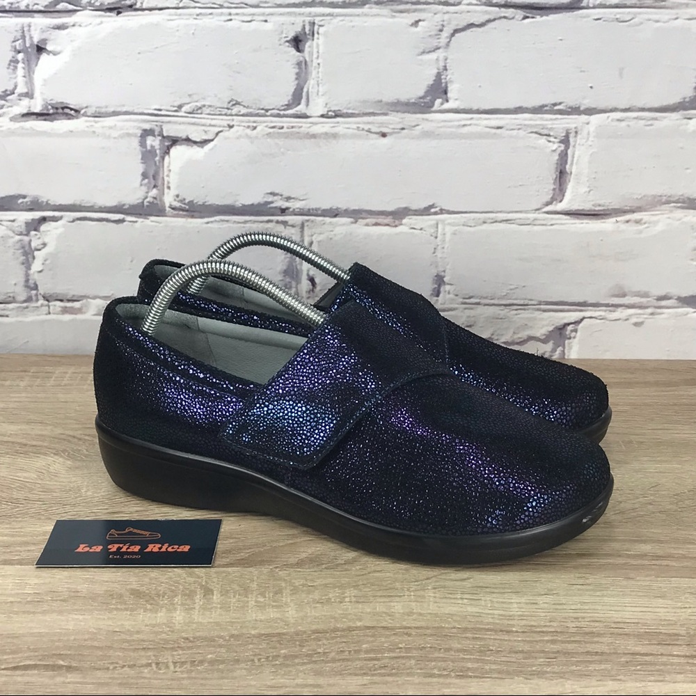 Alegria Lauryn Cosmos Metallic Slip On Shoes 42